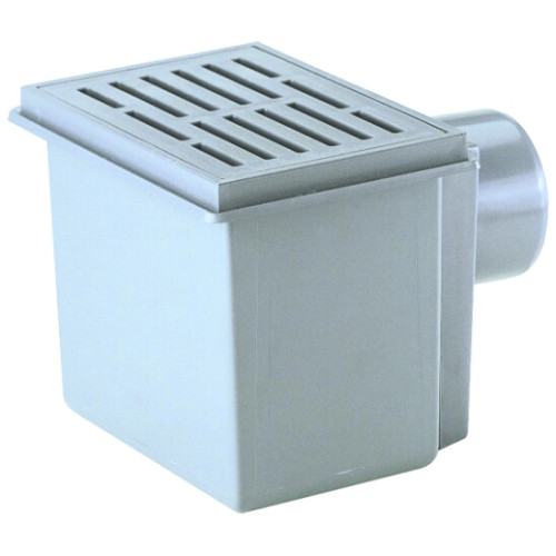 Basement drain DN110 horizontal 170x240mm/155x225mm synthetic material Basement drain DN110 horizontal 170x240mm/155x225mm synthetic material